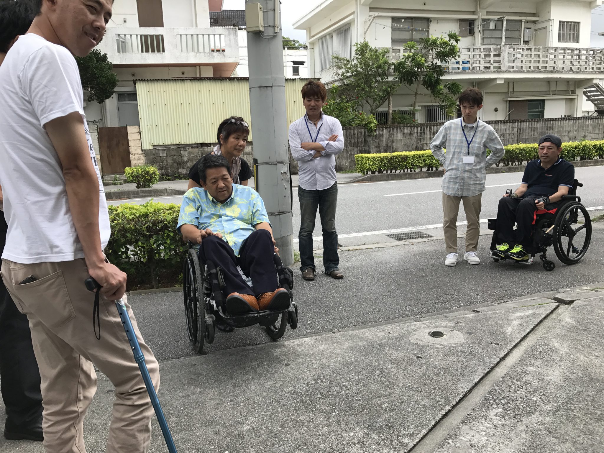 車イス介助の様子